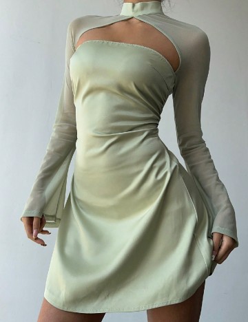 Rochie scurta SHEIN, verde