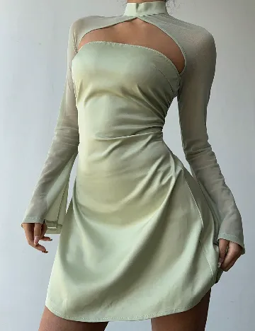 Rochie scurta SHEIN, verde