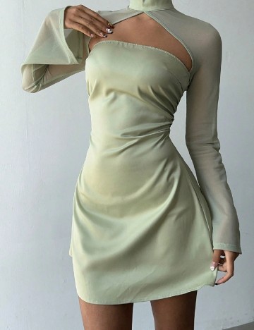 Rochie scurta SHEIN, verde