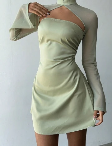 Rochie scurta SHEIN, verde