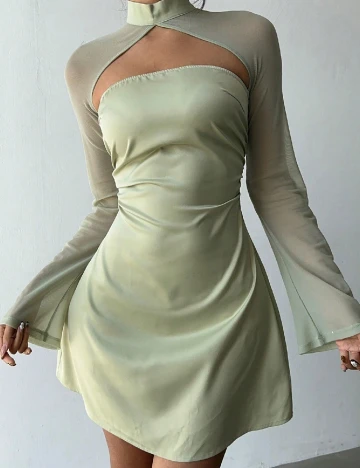 Rochie scurta SHEIN, verde