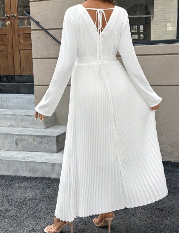 Rochie lunga SHEIN Maternity, alb