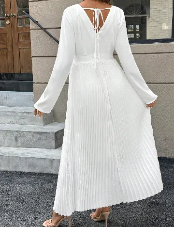 Rochie lunga SHEIN Maternity, alb