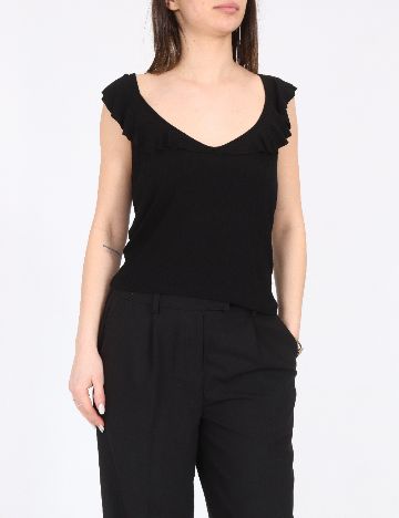 Top Bershka, negru