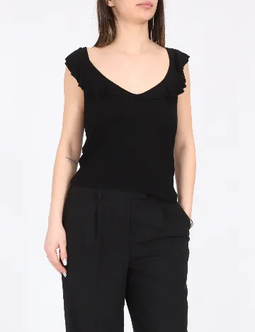 Top Bershka, negru