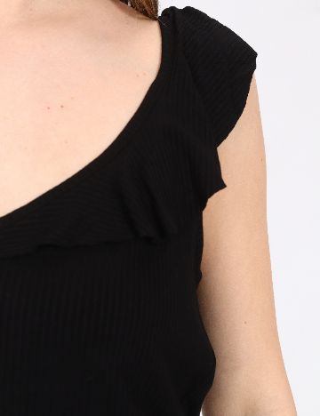 Top Bershka, negru
