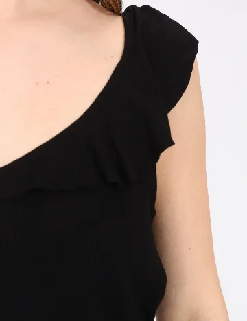 Top Bershka, negru