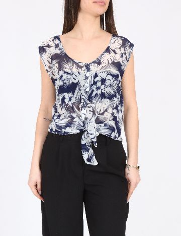 Top Pull&Bear, albastru