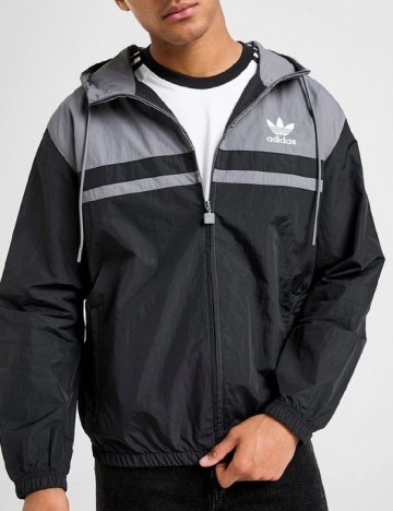 Geaca Adidas, negru/gri