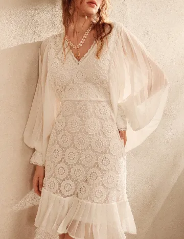 Rochie scurta Anewsta, alb