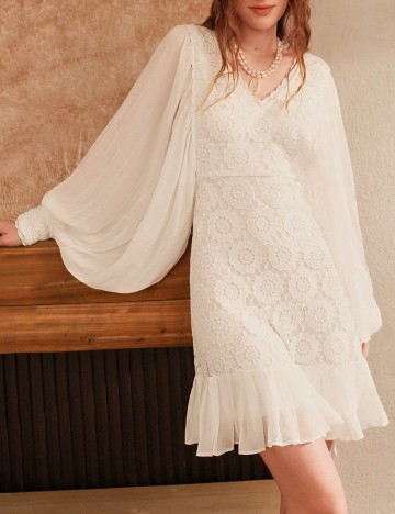 Rochie scurta Anewsta, alb