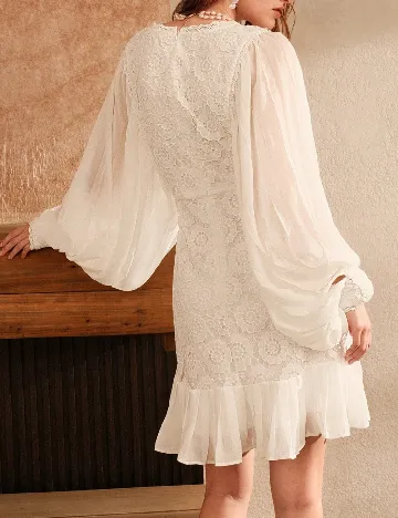 Rochie scurta Anewsta, alb