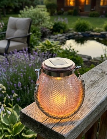 Lampa solara, roz