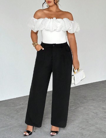 Bluza SHEIN CURVE, alb