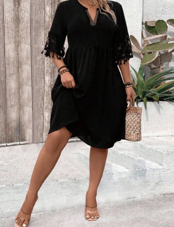 Rochie scurta SHEIN CURVE, negru