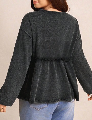 Bluza SHEIN CURVE, gri