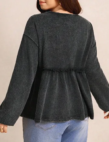 Bluza SHEIN CURVE, gri