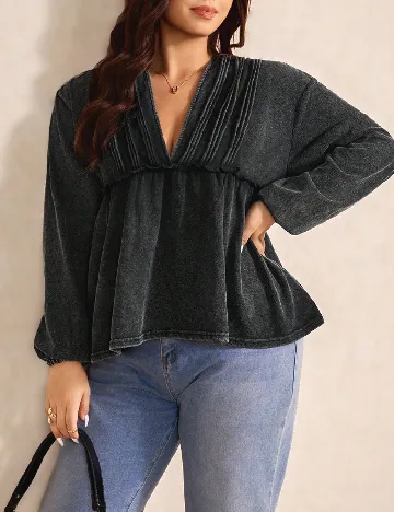 Bluza SHEIN CURVE, gri