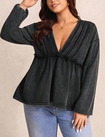 Bluza SHEIN CURVE, gri