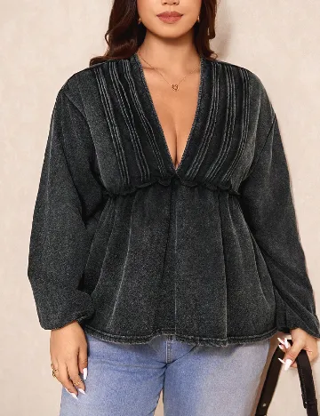 Bluza SHEIN CURVE, gri