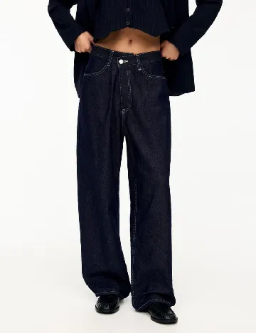 Blugi Pull&Bear, bleumarin