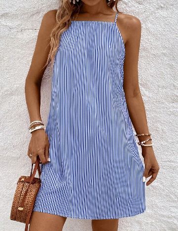 Rochie scurta SHEIN, albastru