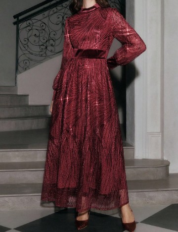 Rochie lunga Anewsta, visiniu