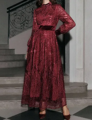 Rochie lunga Anewsta, visiniu