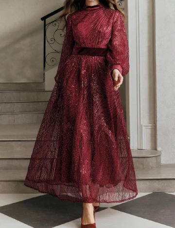 Rochie lunga Anewsta, visiniu