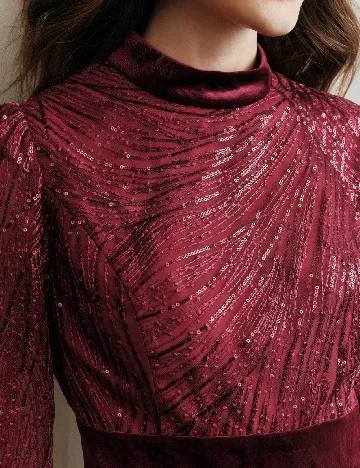 Rochie lunga Anewsta, visiniu