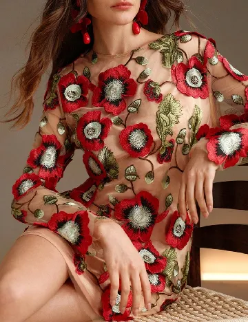 Rochie scurta Anewsta, floral