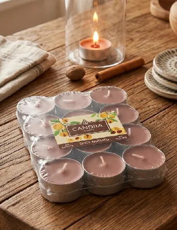 Set lumanari parfumate CANDRA, maro