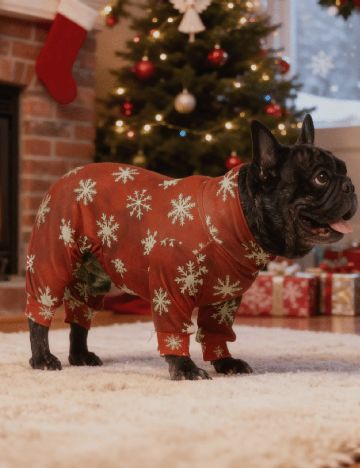 Haina pentru caini SHEIN, maro