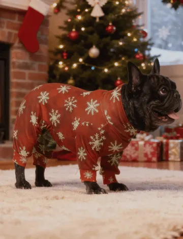 Haina pentru caini SHEIN, maro