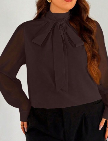 Camasa SHEIN CURVE, maro