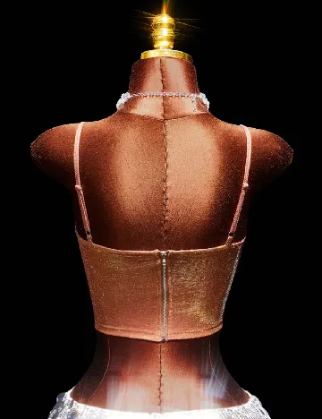 Top SHEIN, portocaliu