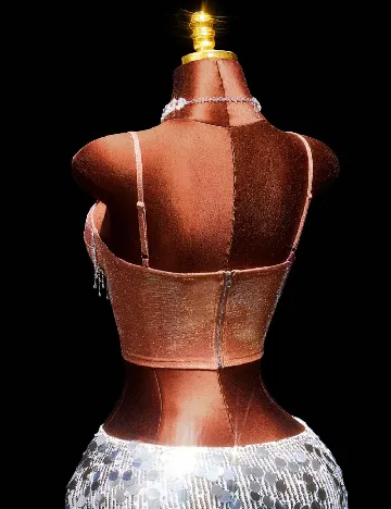 Top SHEIN, portocaliu