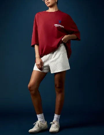 Tricou Oversize Missguided, rosu