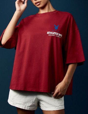 Tricou Oversize Missguided, rosu