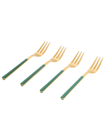 Set furculite 4 bucati ACTION, verde