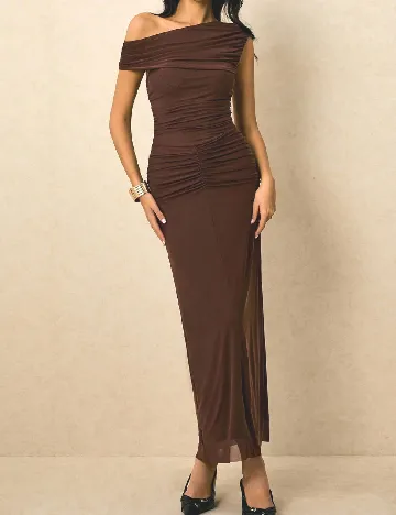 Rochie lunga SHEIN, maro