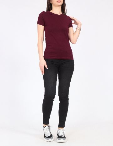 Tricou Pull&Bear, visiniu