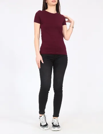 Tricou Pull&Bear, visiniu