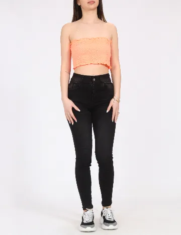 Top Bershka, portocaliu