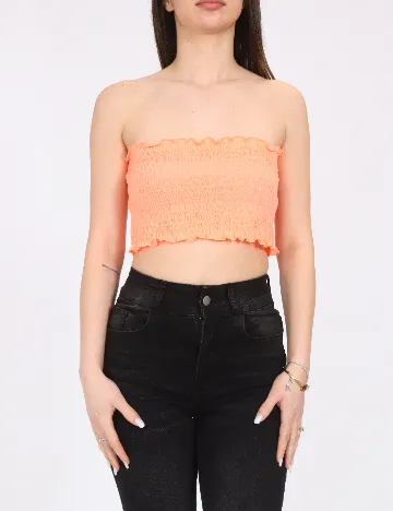 Top Bershka, portocaliu