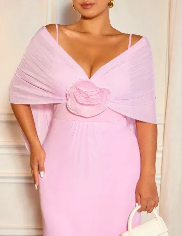 Rochie lunga SHEIN CURVE, roz