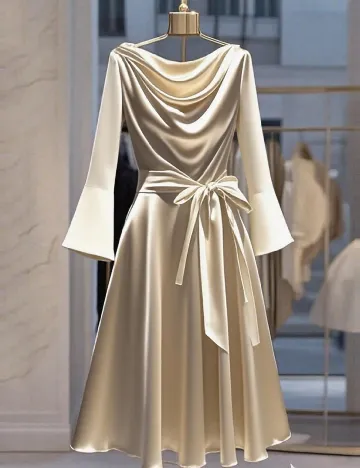 Rochie medie SHEIN, crem