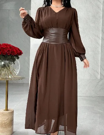 Rochie lunga SHEIN, maro