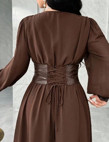 Rochie lunga SHEIN, maro