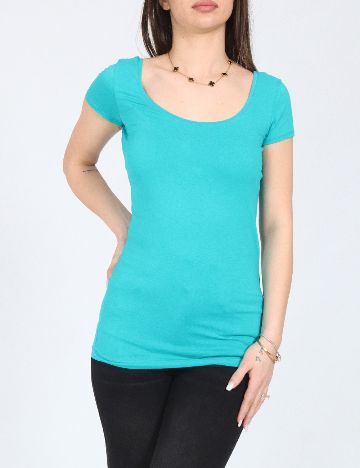 Tricou Pull&Bear, turcoaz